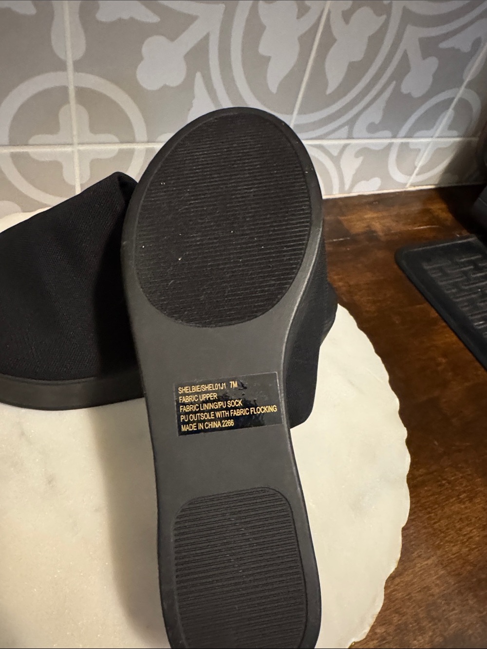 Madden Girl Black Platform Slide Mules - Picture 4 of 5